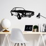 Wallity Vintage Sedan Holden Kingswood Escultura de Pared Negra